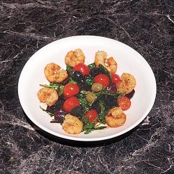 Салат с креветками